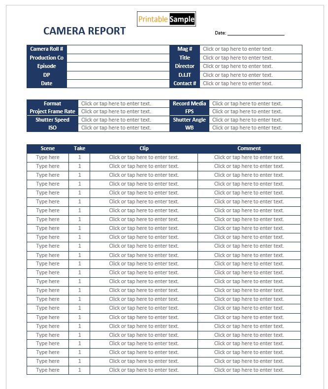 Sample Reports Archives Printable Samples