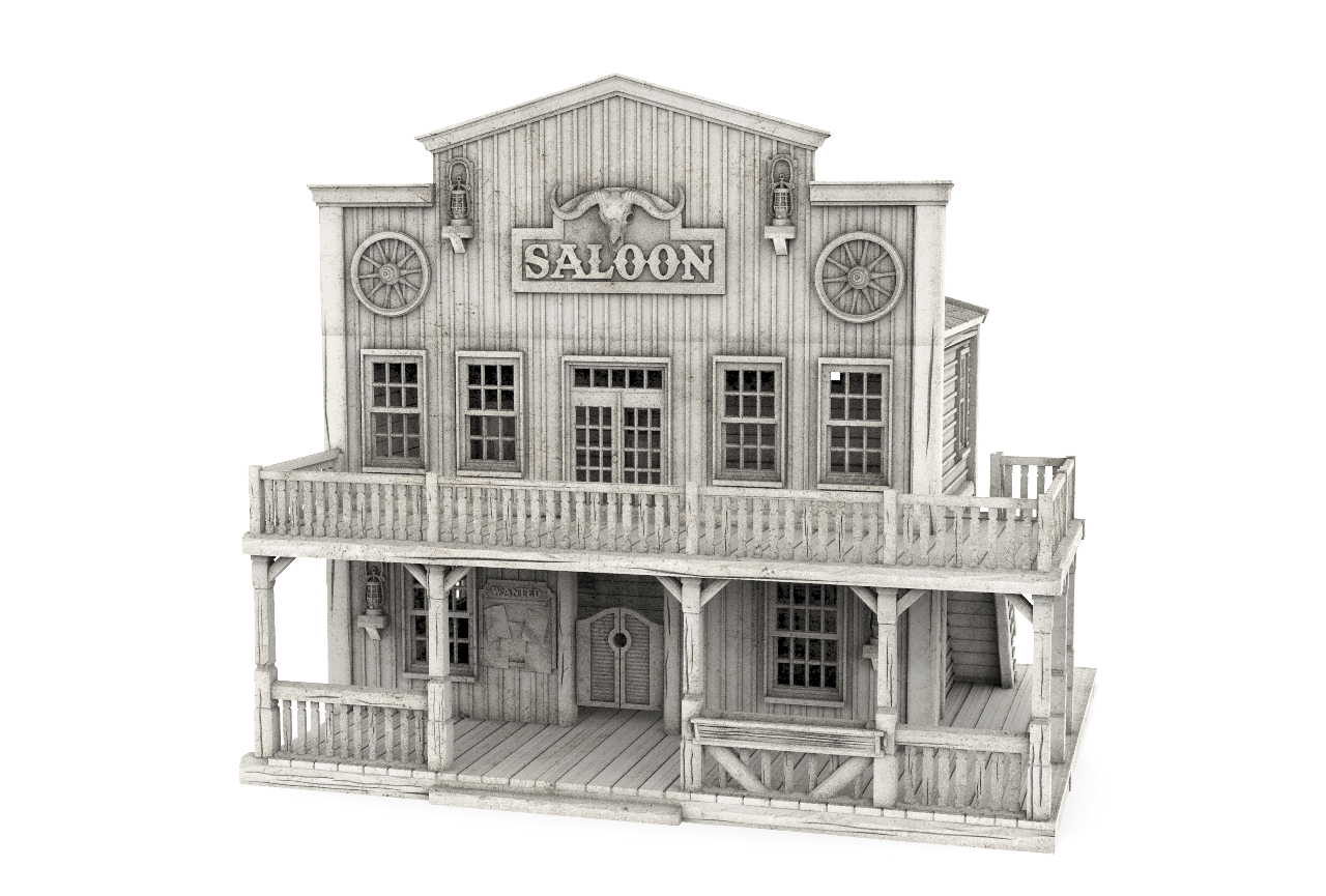 Saloon Printable Scenery