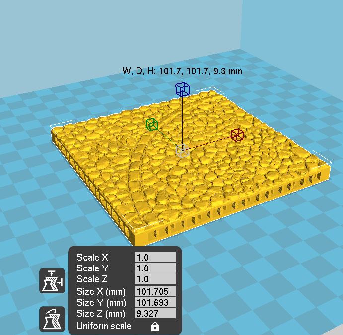 Streets and Foundations Printable Scenery