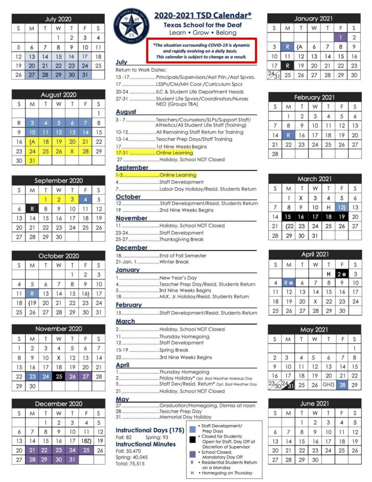 Tsd Calendar 2021 Calendar 2021 Printable Schedule