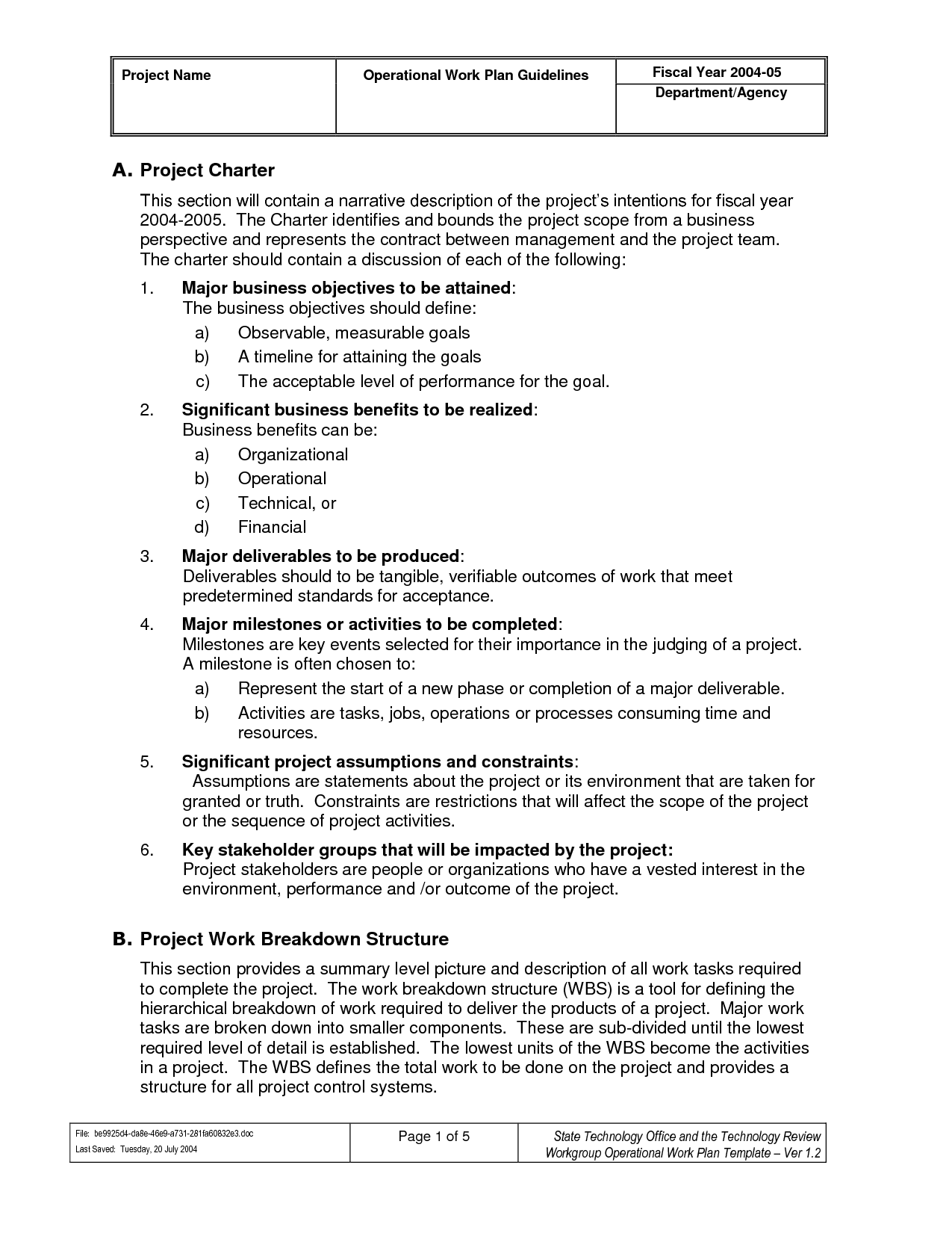 Project Plan Report Template printable schedule template