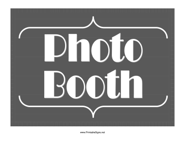 Printable Photo Booth Sign