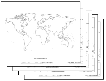 Blank World Map Continents
