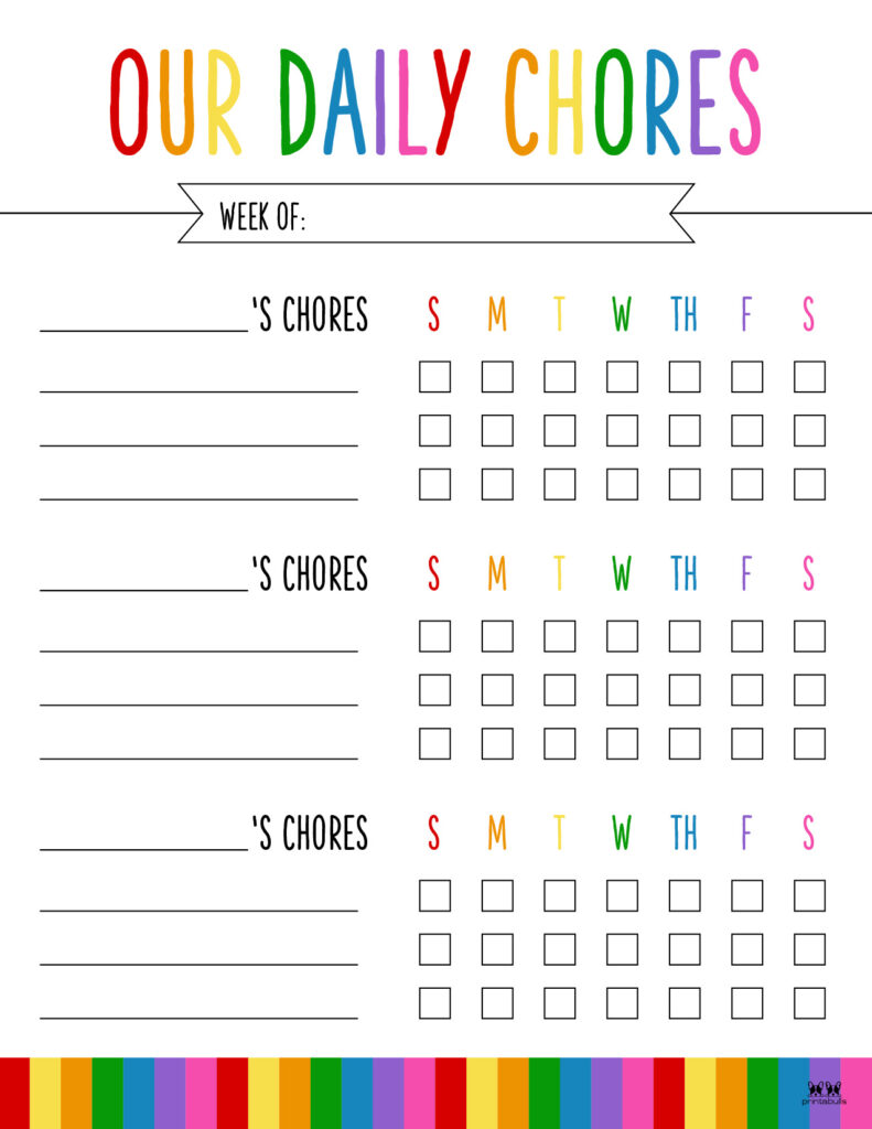 Free Printable Reward Chart Template