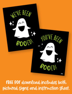 Booed Signs - 25 FREE You've & We've Been Booed Printables | Printabulls