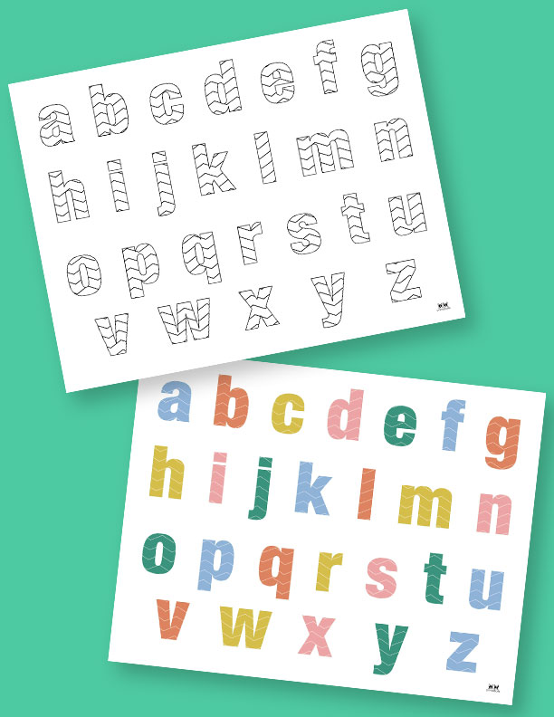 ABC Coloring Pages - 10 FREE A to Z Pages - PrintaBulk