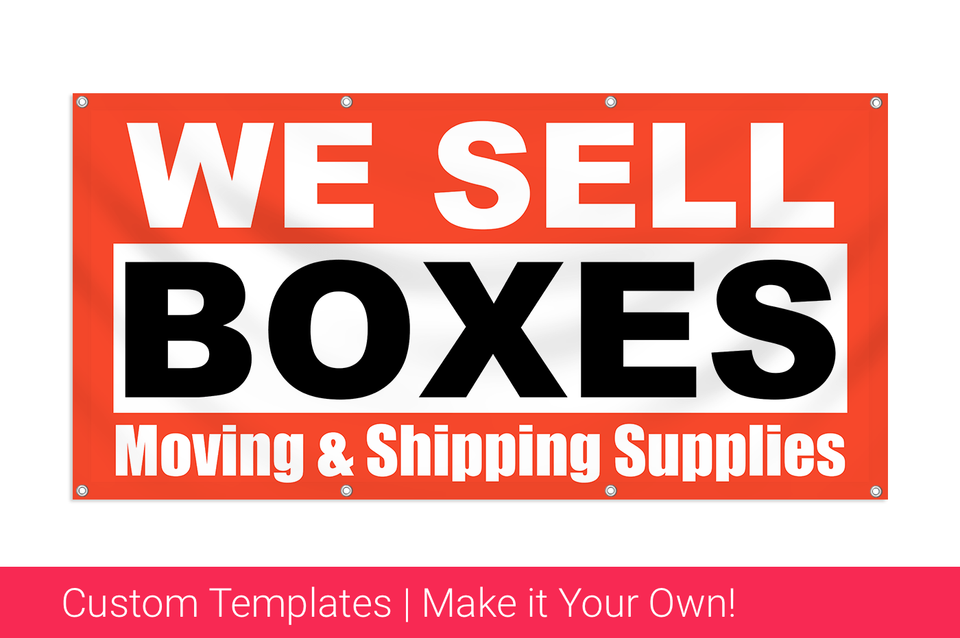 We Sell Box Banners Announcements that you offer boxes