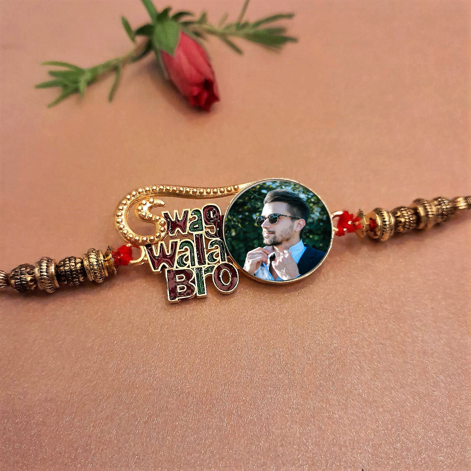 Swag Wala Bro Personalized Photo Rakhi For Brother Custom Rakhi