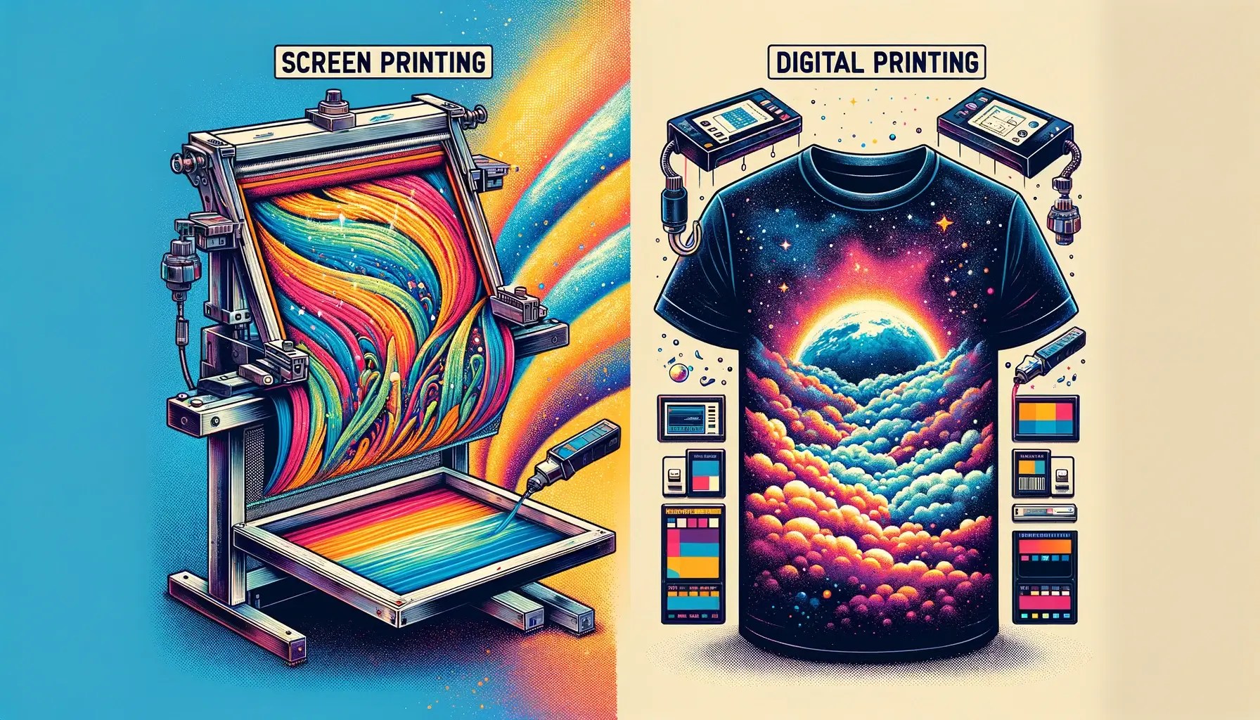 Difference between screen printing and digital printing PrintEmAll