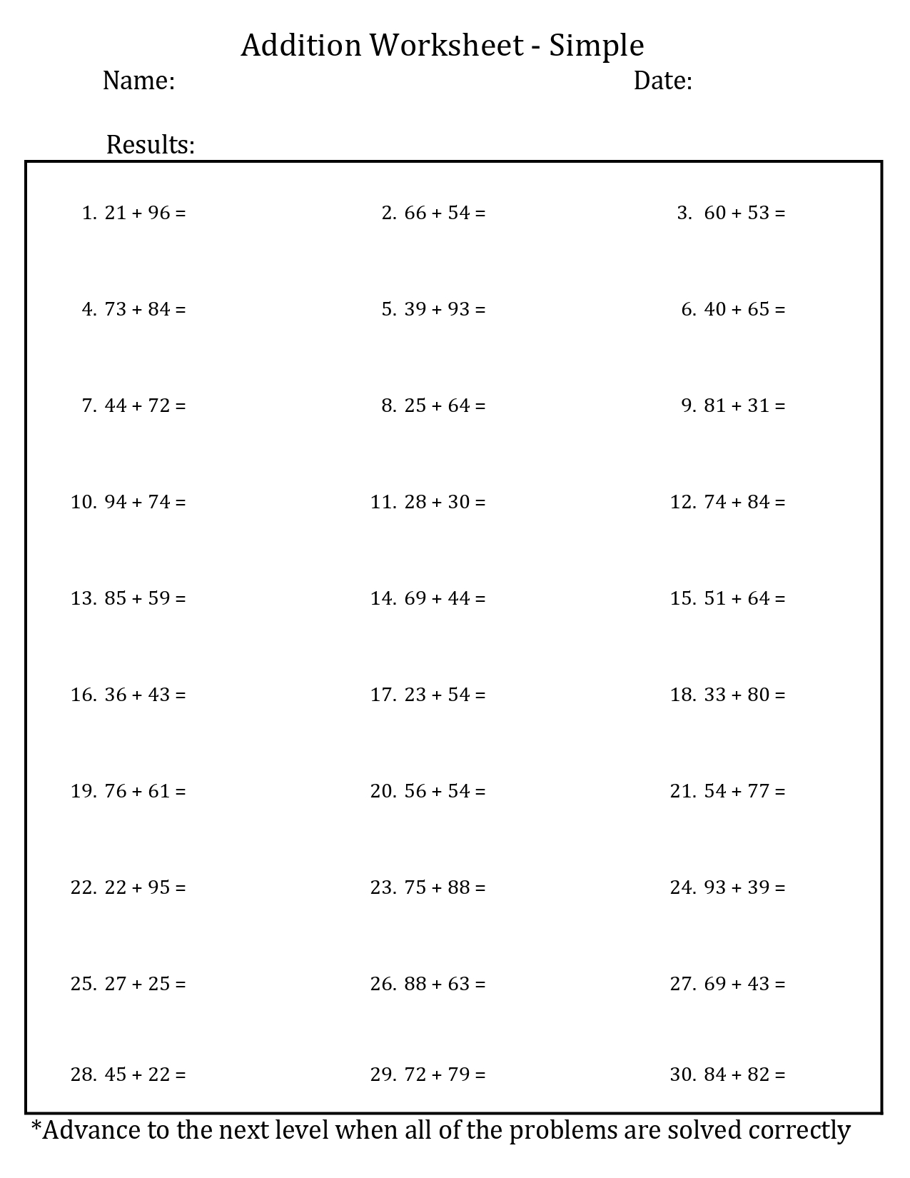Printable Basic Addition Worksheets 1 20 Pdf Printerfriend Ly