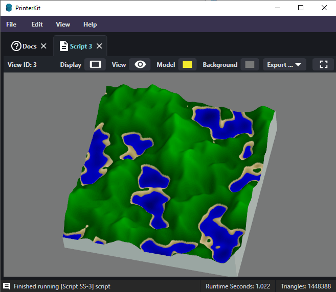 Generate 3D printable models from heightmaps
