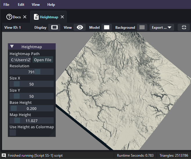 Generate 3D printable models from heightmaps