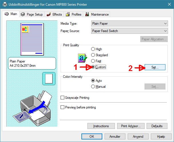 print quality high vs fine PrinterKnowledge Laser, 3D, Inkjet