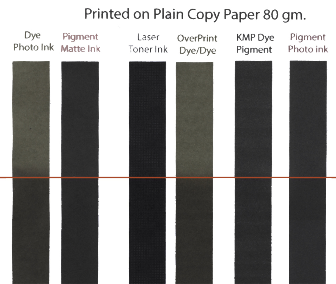 Black Ink Fade Test… PrinterKnowledge Laser, 3D, Inkjet Printer Help