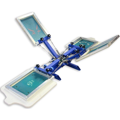 Manual 4 Color Screen Printing Press