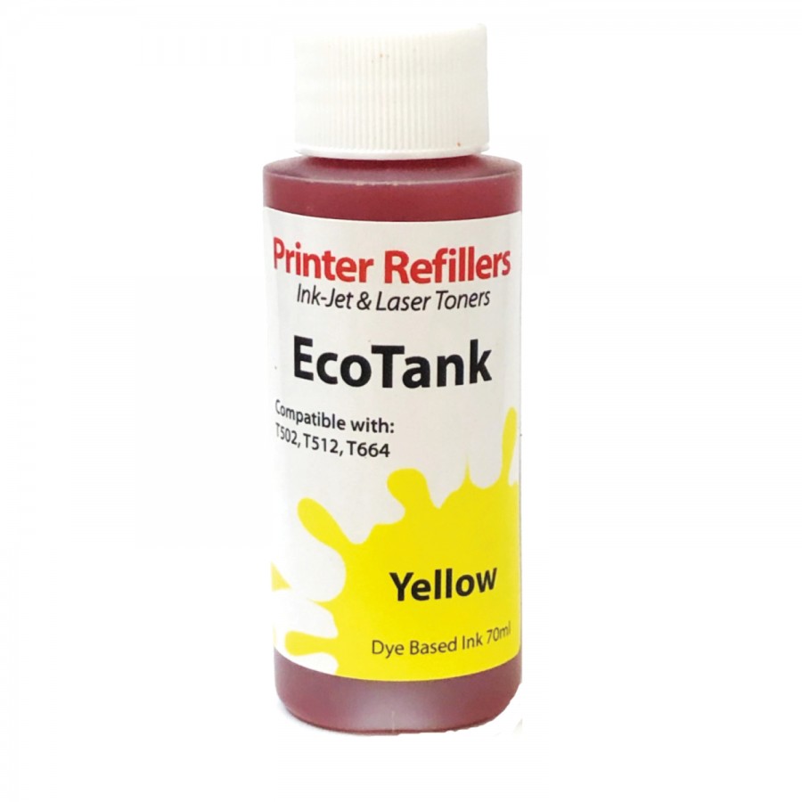 Epson EcoTank Ink Compatible Ink T664 Yellow 70ml FINAL SALE