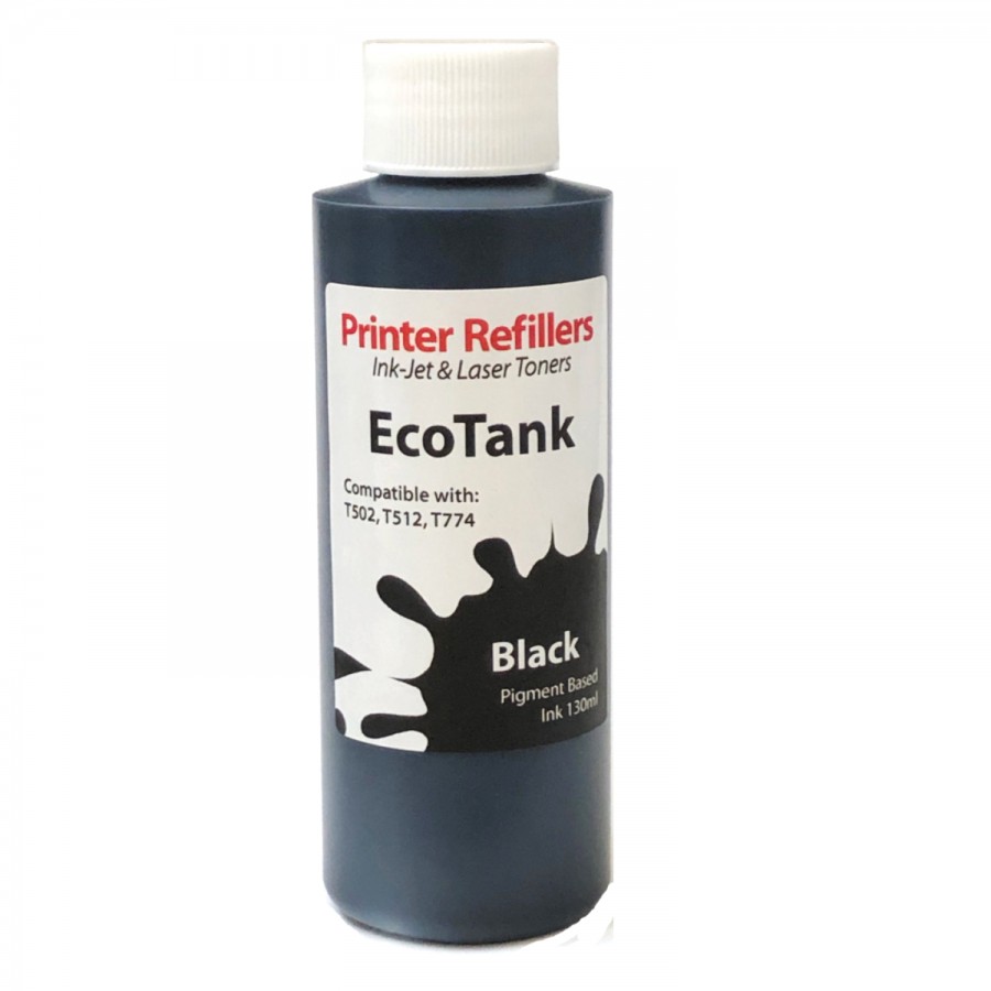 Epson EcoTank Ink Compatible Ink T774 Black Pigment Ink 130ml FINAL