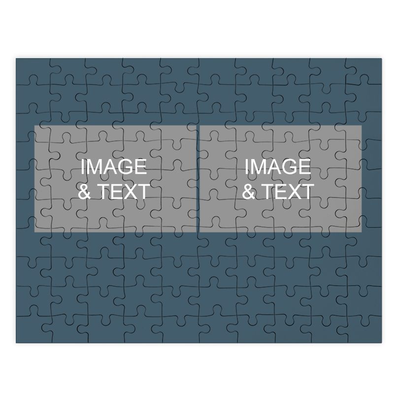 2 Photo Collage Puzzle,,blue
