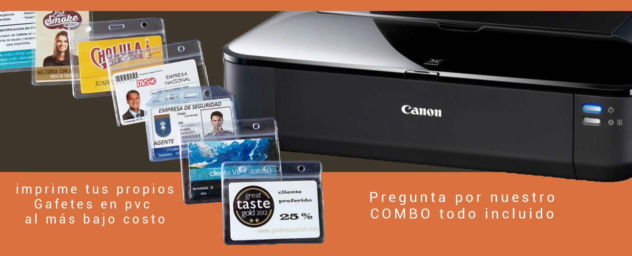Impresora de Gafetes de pvc, accesorios y suminitros en Guatemala