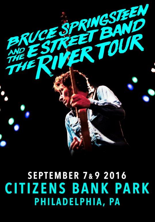 BRUCE SPRINGSTEEN Citizens Bank Park September 79 2016 Poster