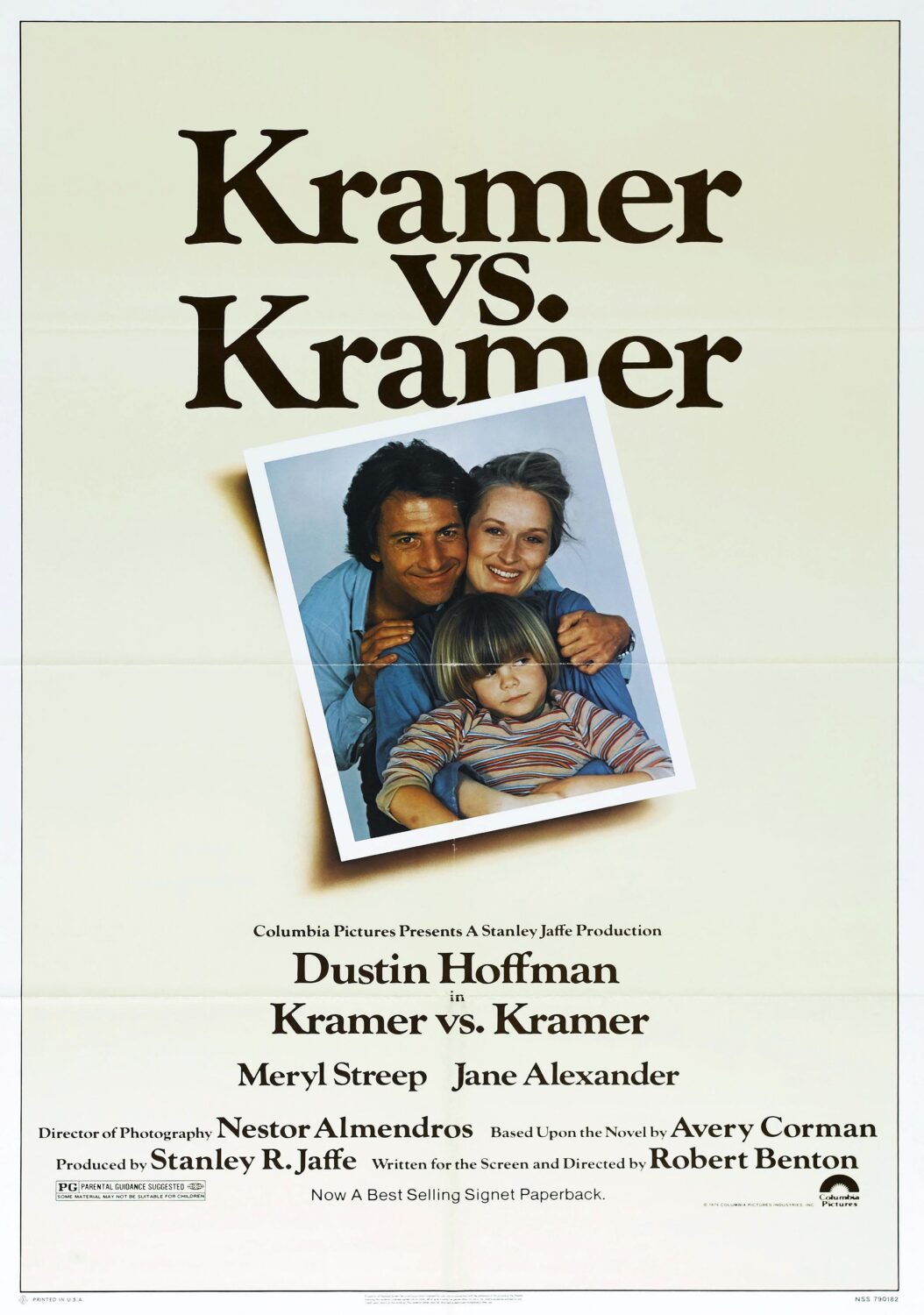 Kramer vs. Kramer Movie Poster Classic 70's Vintage Poster Print