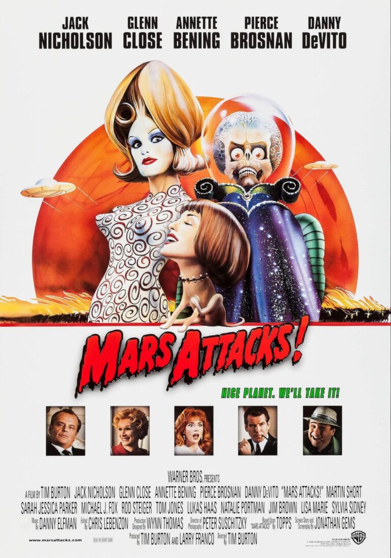 Mars Attacks! Movie Poster Classic 90's Vintage Poster Print prints4u
