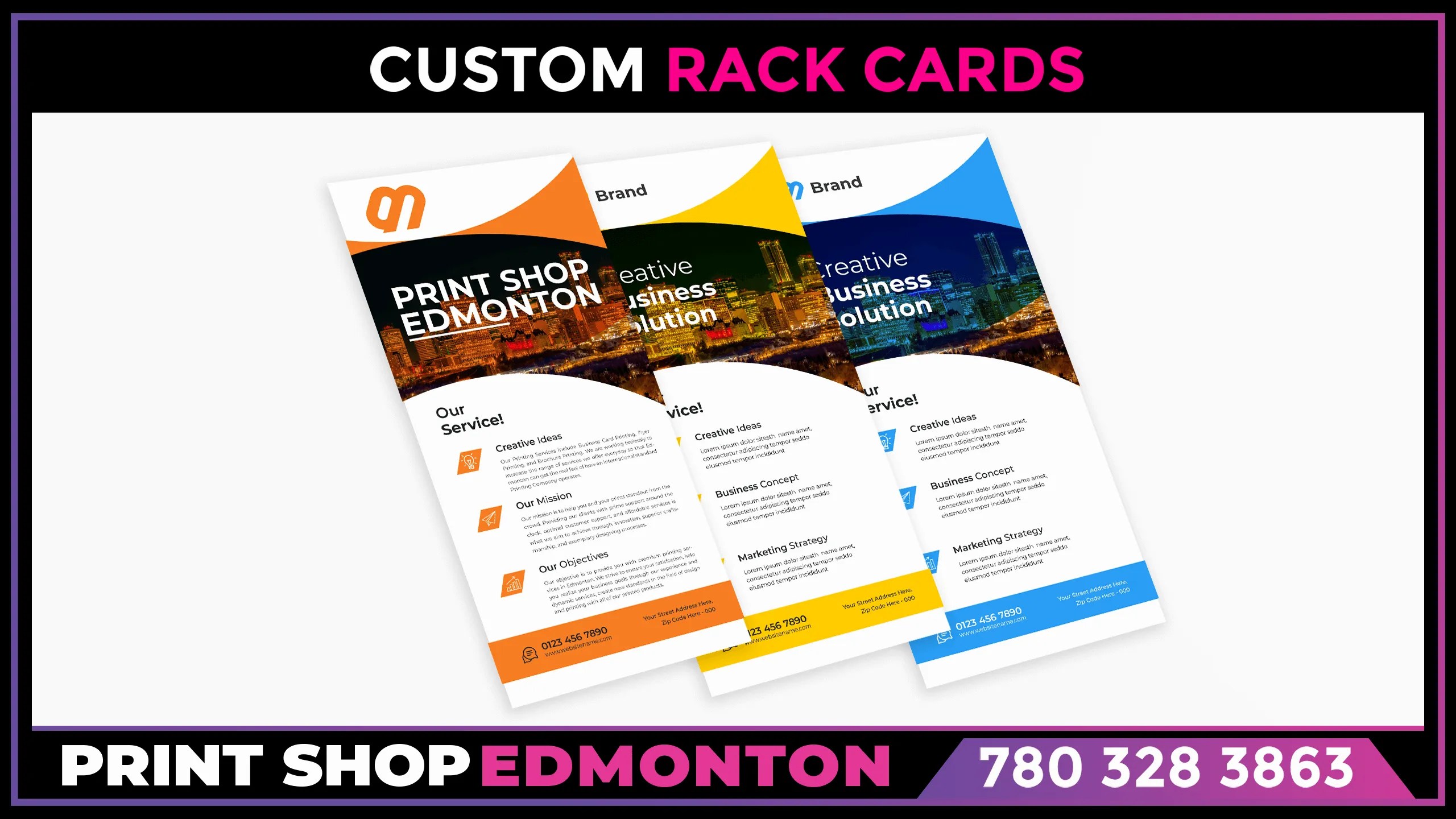 Custom Rack Cards Printing Edmonton Print Shop Edmonton