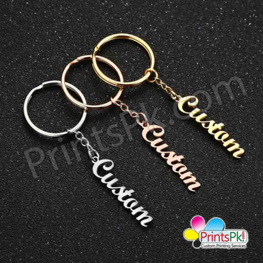 Name Metal Keychain Your Name Keyring