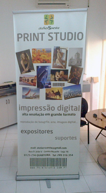 Expositor portátil Roll Up deluxe