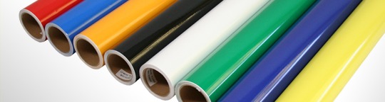 Produção visual com recorte de vinil autocolante