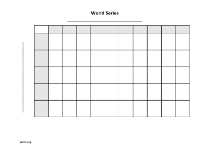 World Series 50 square grid