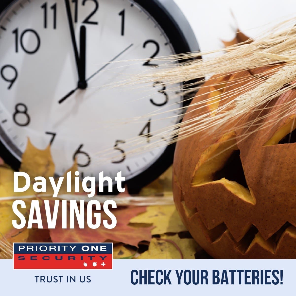 Day Light Savings Reminders Priority One Security
