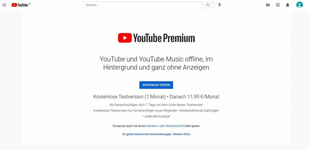 YouTube Premium kostenlos erhalten So geht's 2021 PrivacyTutor