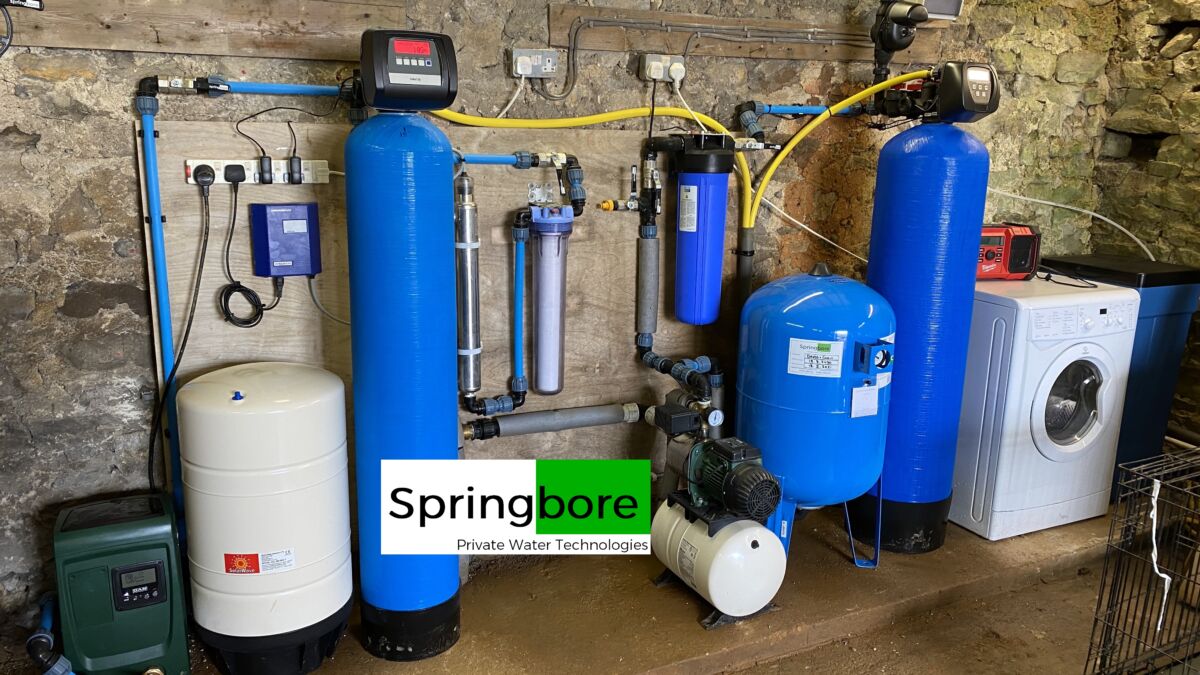 A borehole water filter system in Colne, Lancashire Private Water