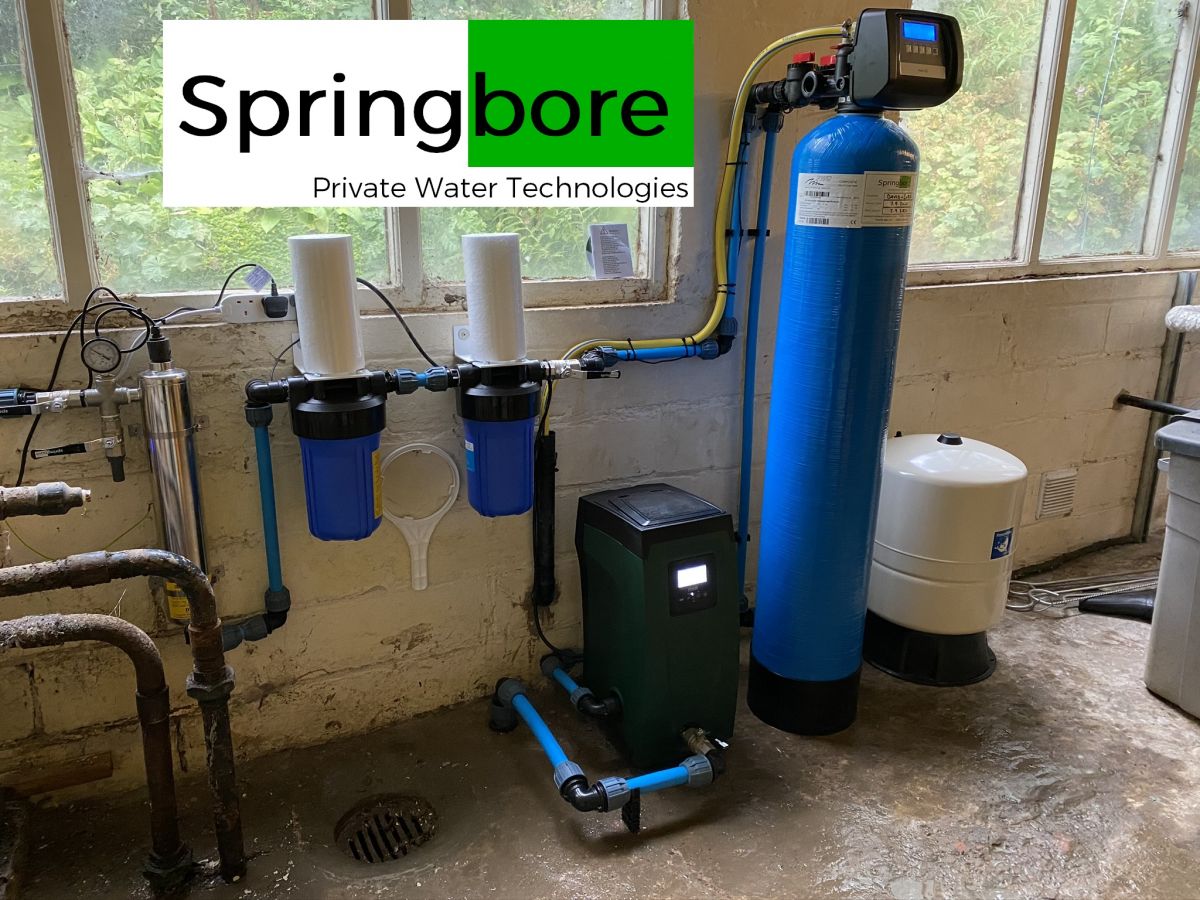 A filter system for a spring water supply installed in Hollow Meadows
