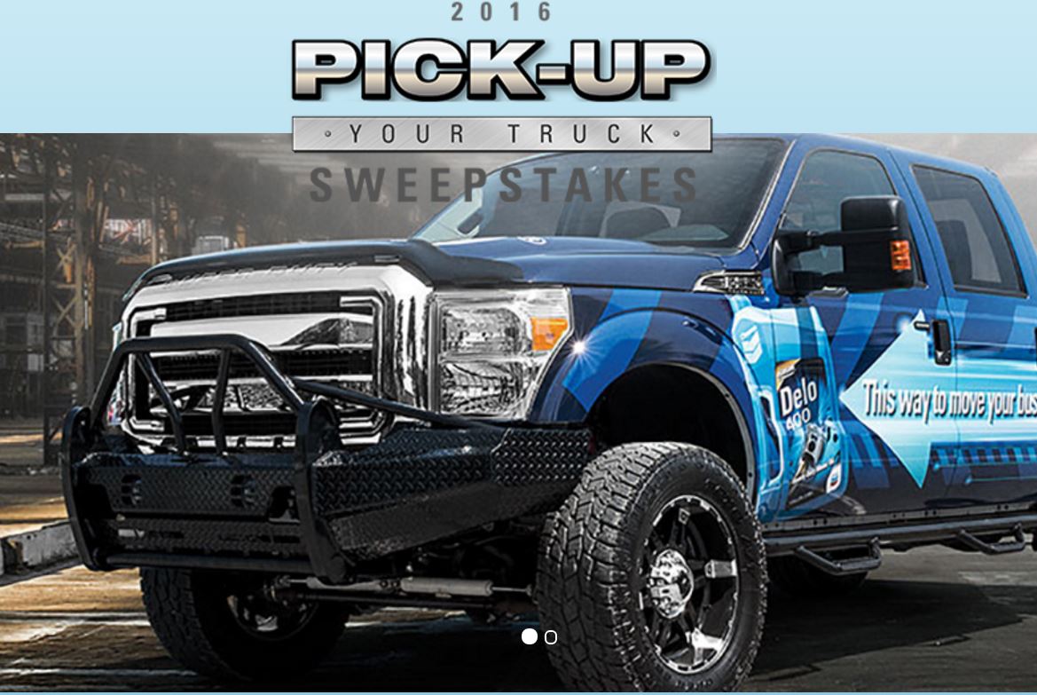 The Delo Pick Up Your Truck Sweepstakes
