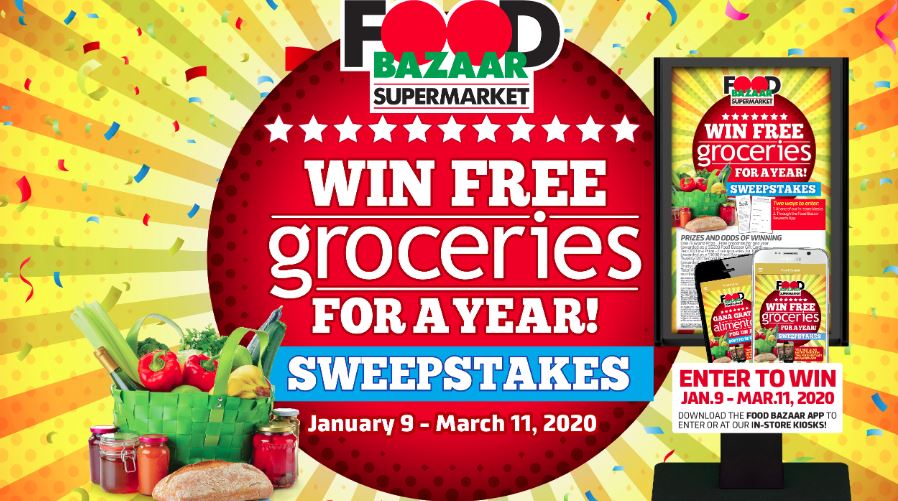 Food Bazaar Free Groceries For A Year Sweepstakes