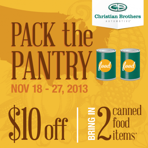 Christian Brothers Automotive Launches “Pack the Pantry” Initiative to