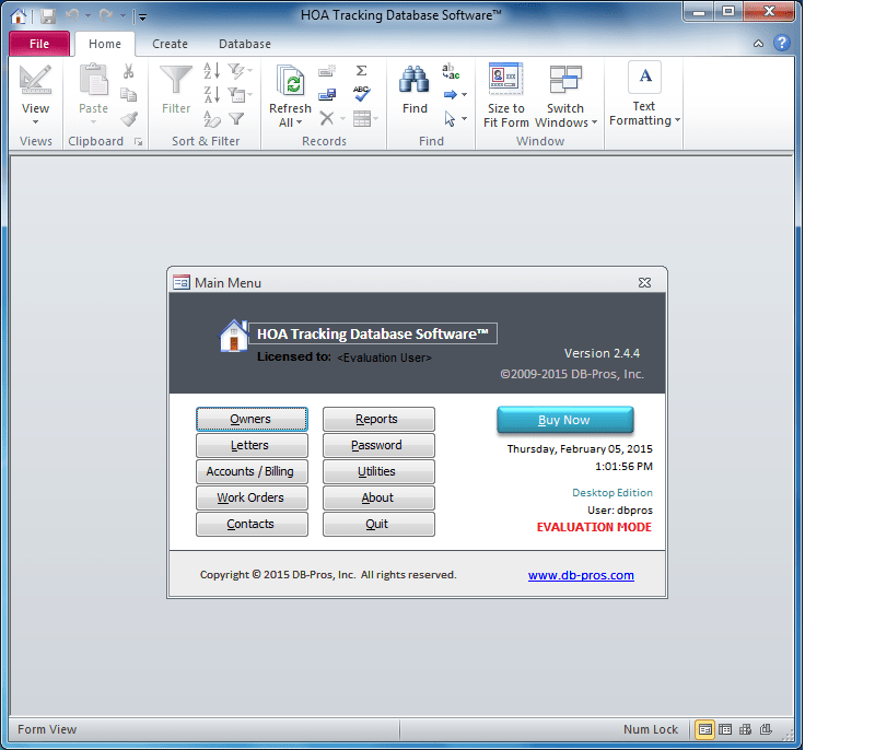 HOA (Homeowners Association) / Condo Association Database Software with