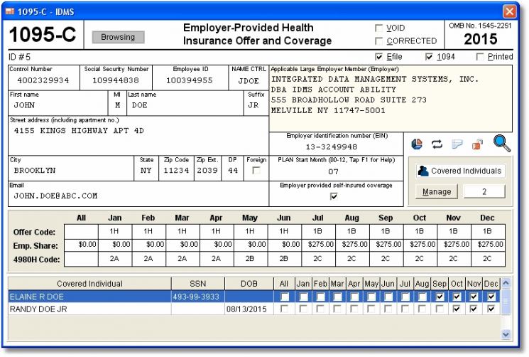 Account Ability's ACA 1095B, 1095C Compliance Software Has Been