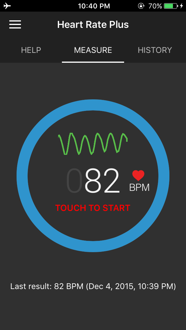 Free iPhone App Heart Rate Plus Heart Rate Monitor for Free