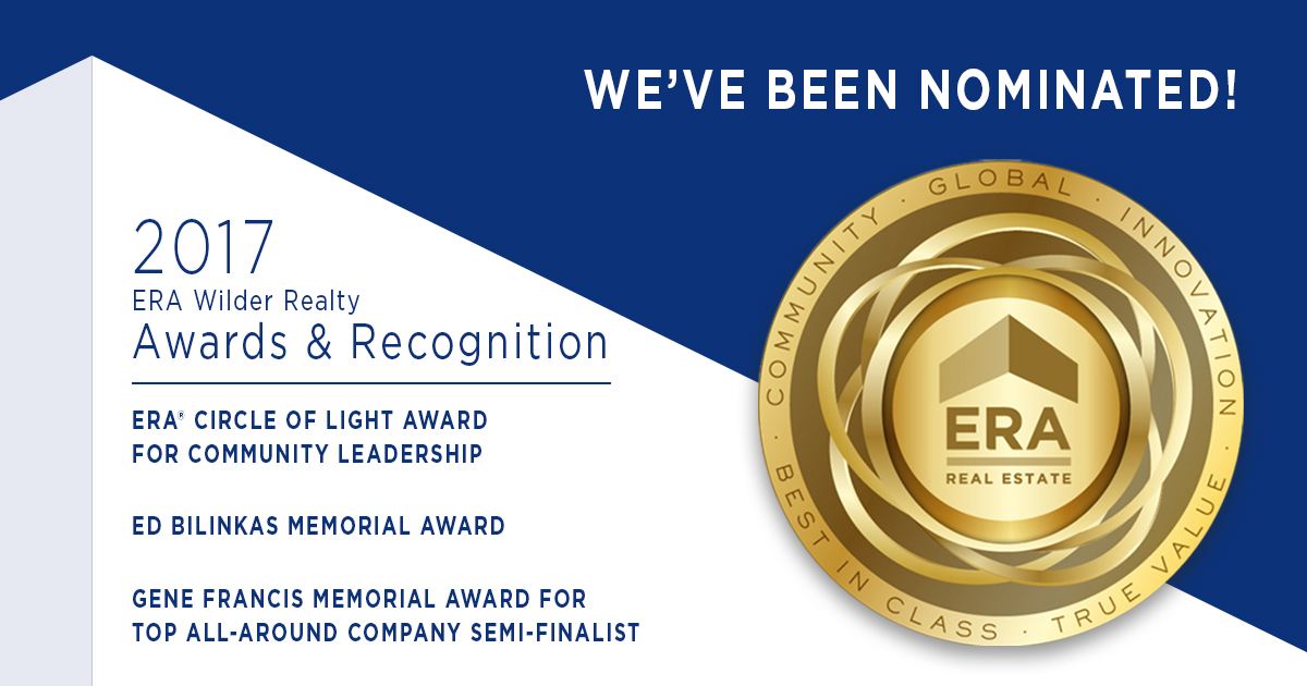 ERA Wilder Realty Nominated for Top Honors ERA Wilder Realty, Inc