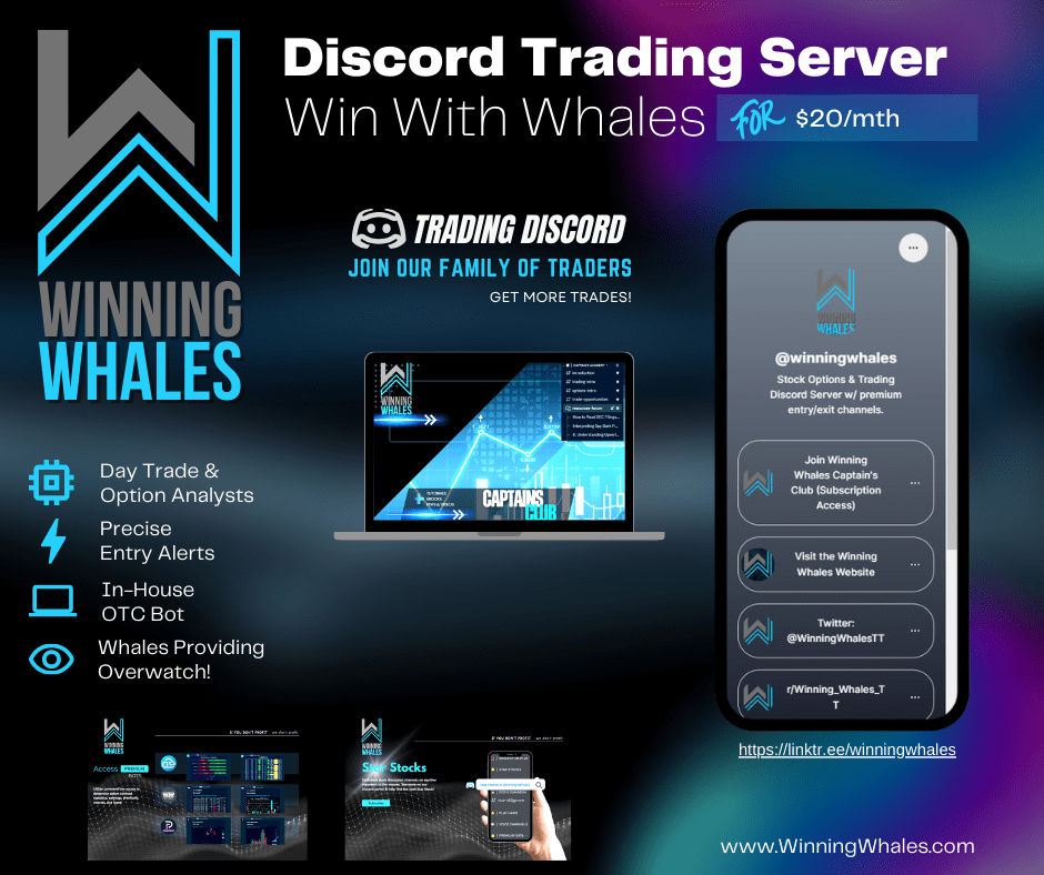 Winning Whales Trading Discord Server Expands Services with Exclusive