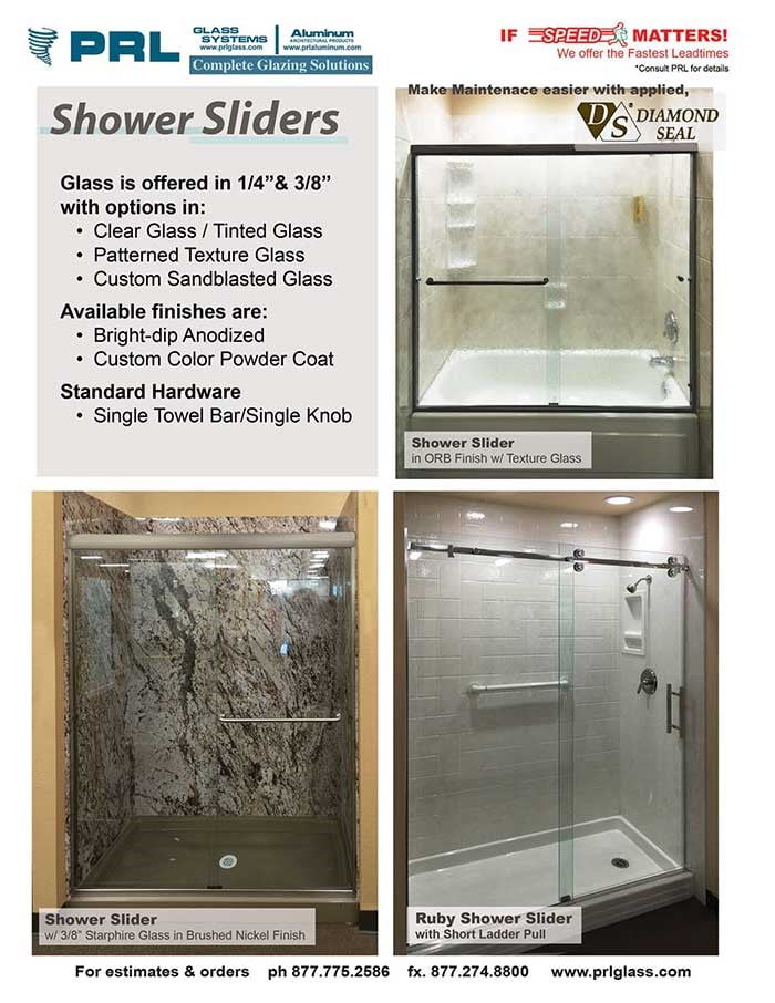 Ruby Sliding Shower Door System sleek, modern look