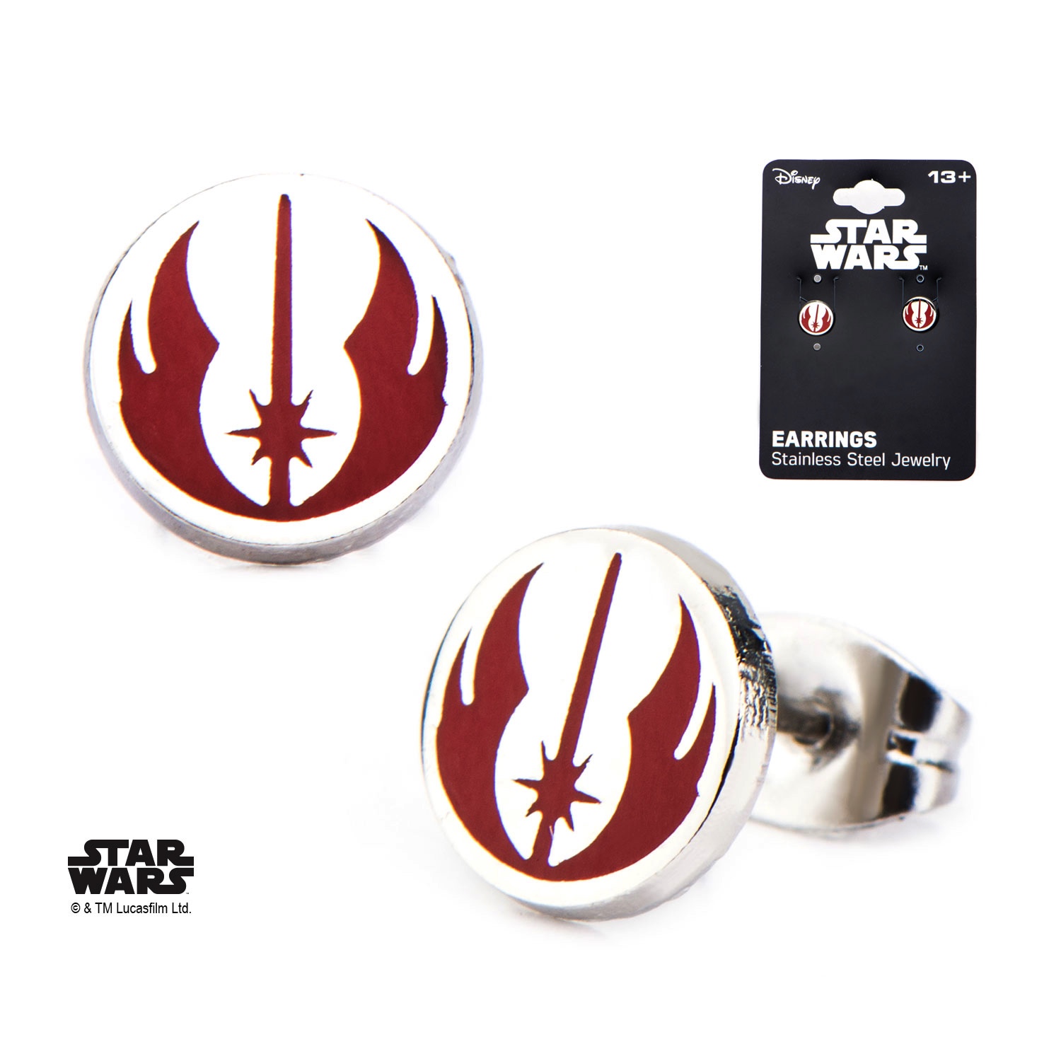 STAR WARS Boucles d'oreilles Jedi Symbol Bijoux