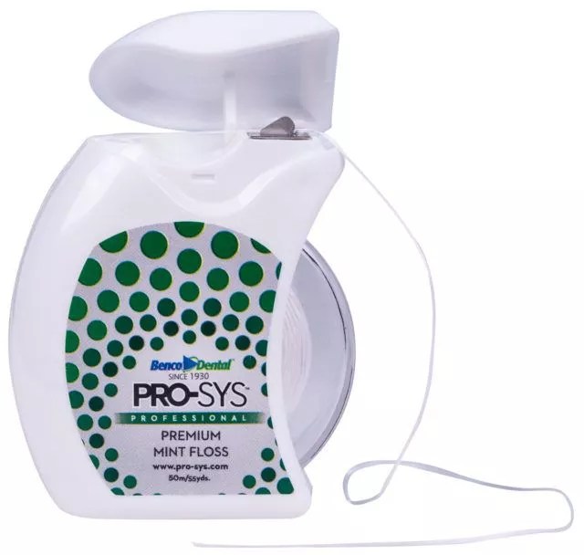 Premium Mint Dental Floss, ShredResistant (2 Pack) PROSYS