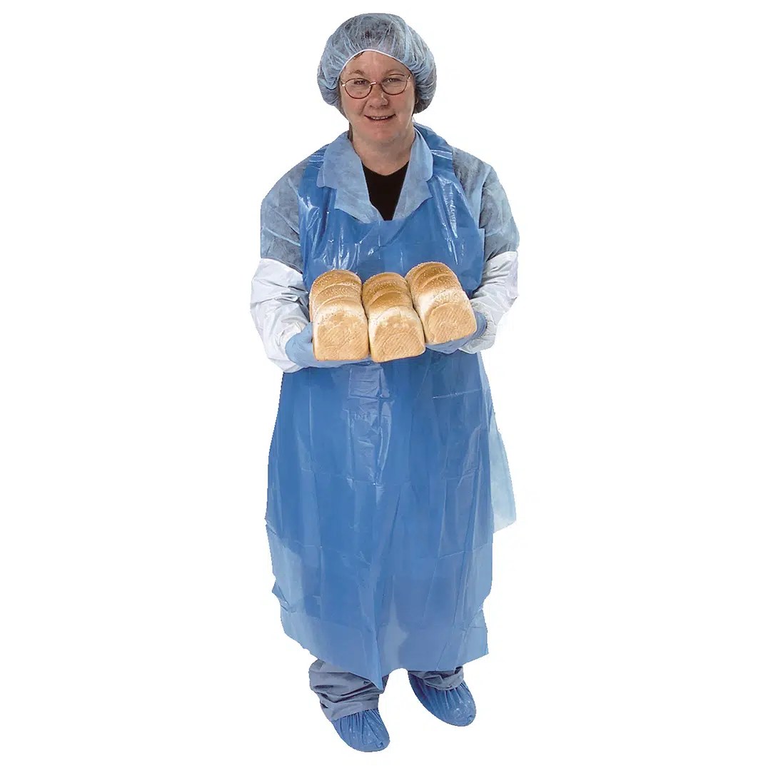 Disposable Plastic Apron Blue ProVal