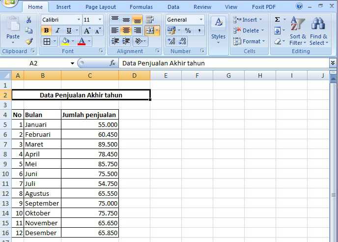 Cara Membuat Grafik Menggunakan Ms.Excel Lengkap Dengan Gambar Pro.Co.Id