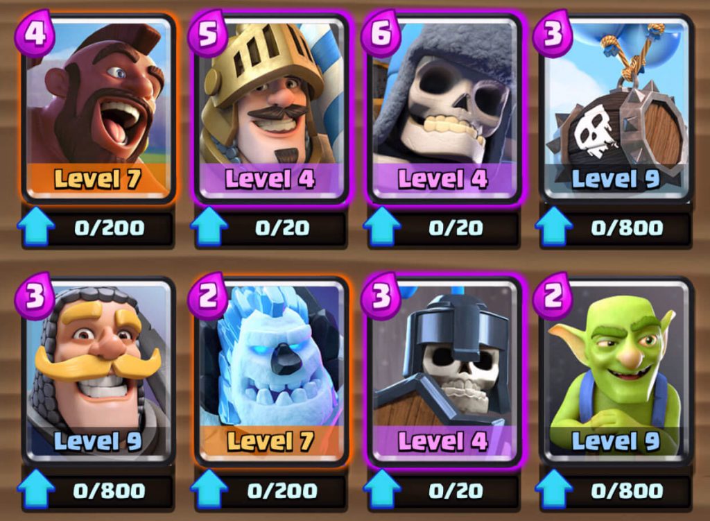 Actualización de Clash Royale con nuevas cartas, cofres y arena