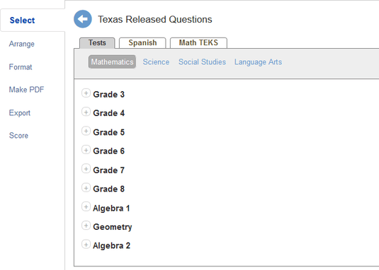 Staar Released Tests Algebra Released Tests Analysis The accuplacer